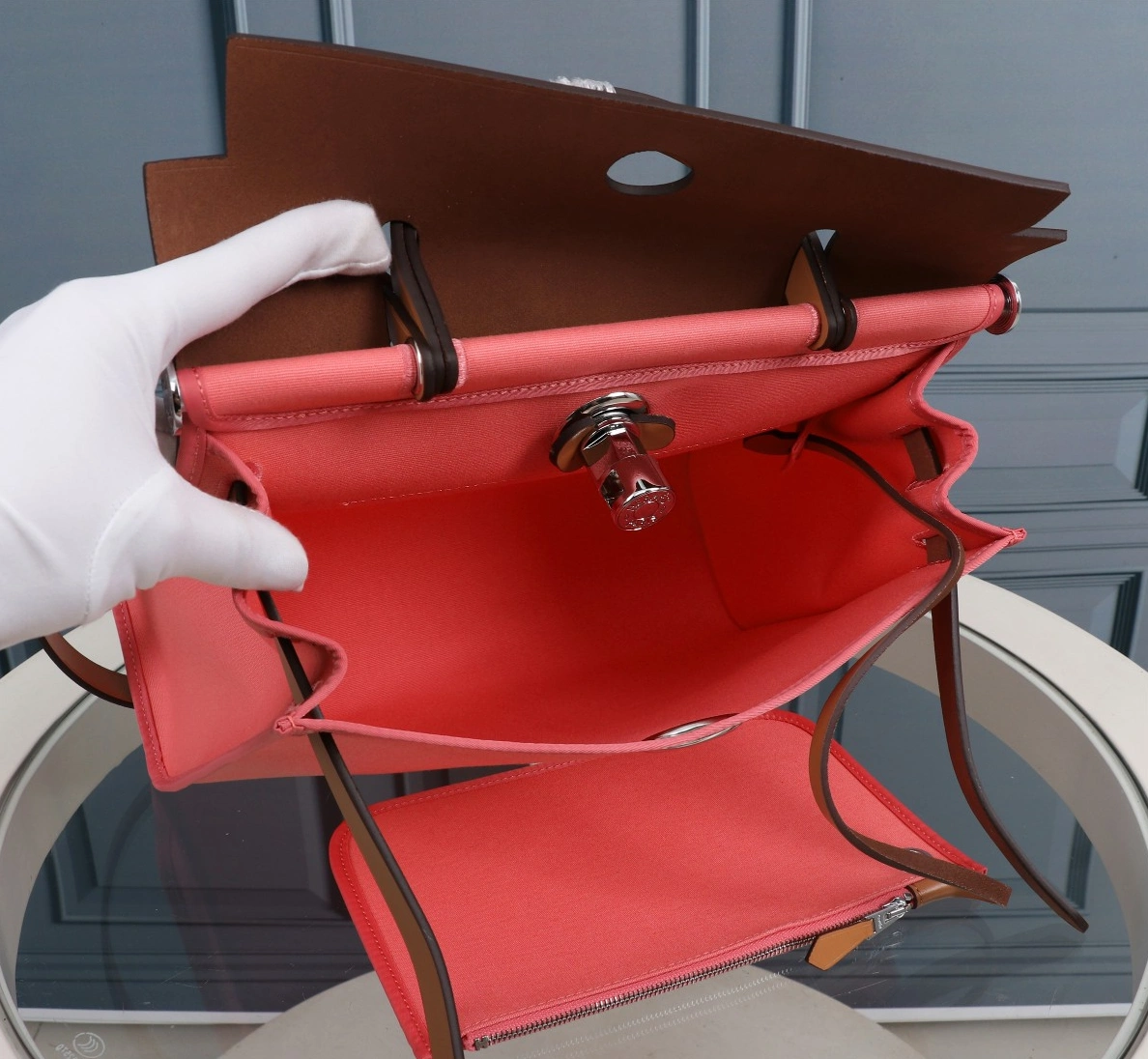 Breathable 5554 Hermes AAA Quality Handbags For Women - Image 7