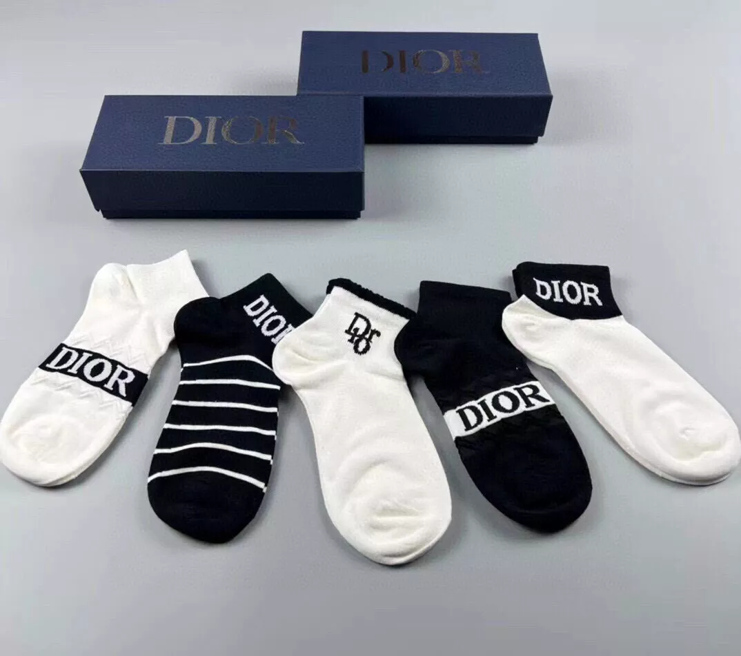 Breathable 6564 Christian Dior Socks For Women - Image 3
