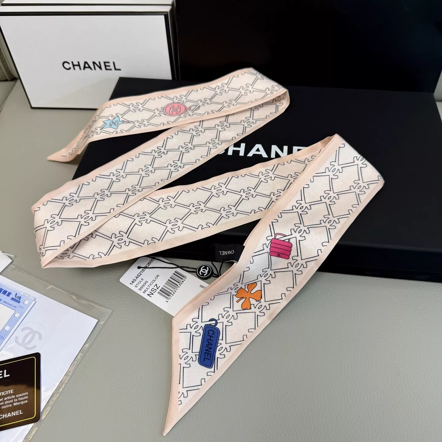 Chanel Silk Scarf Trendy 5797