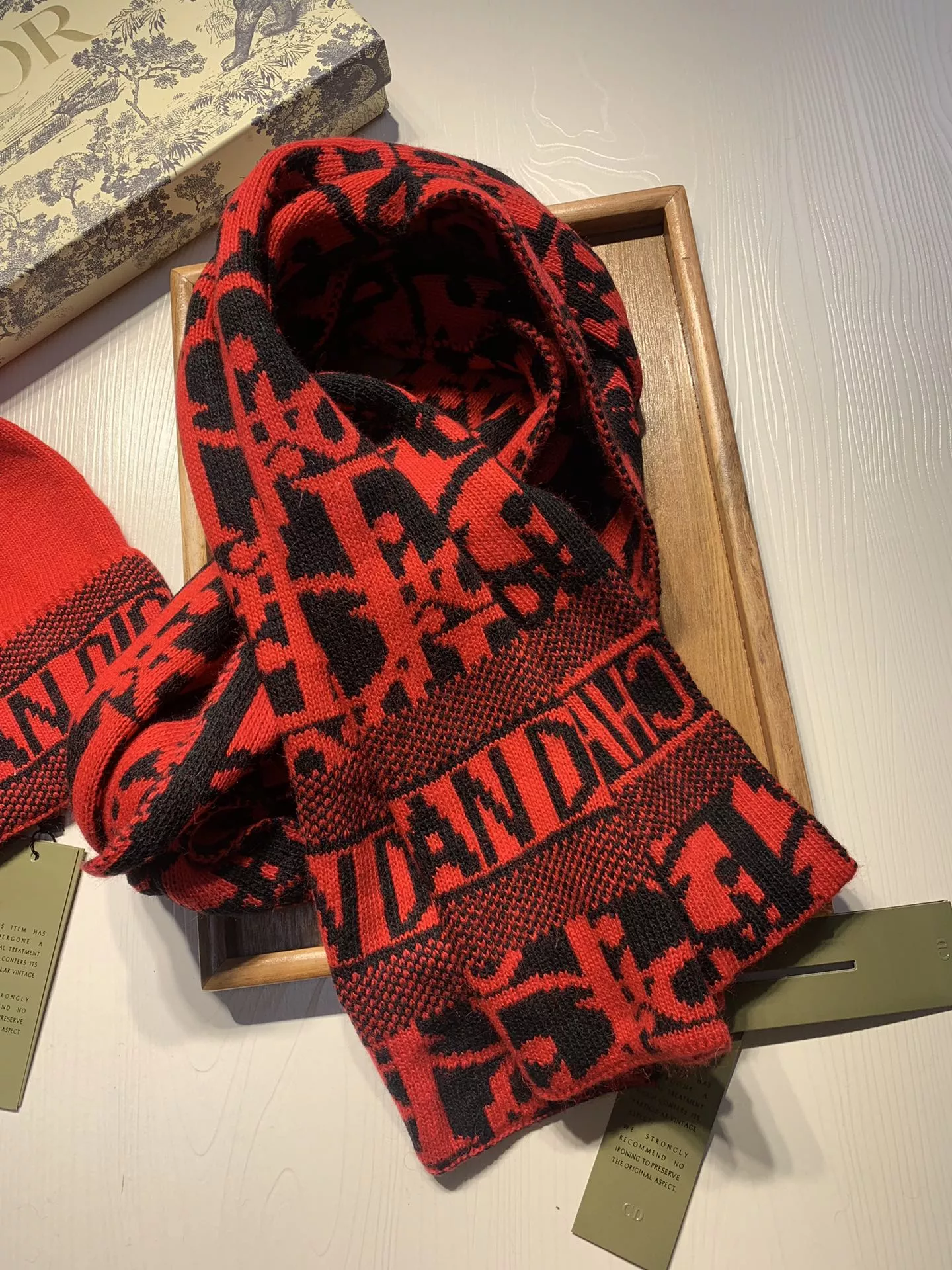 Christian Dior Hat and Scarf Set DailyWear 2543 - Image 3