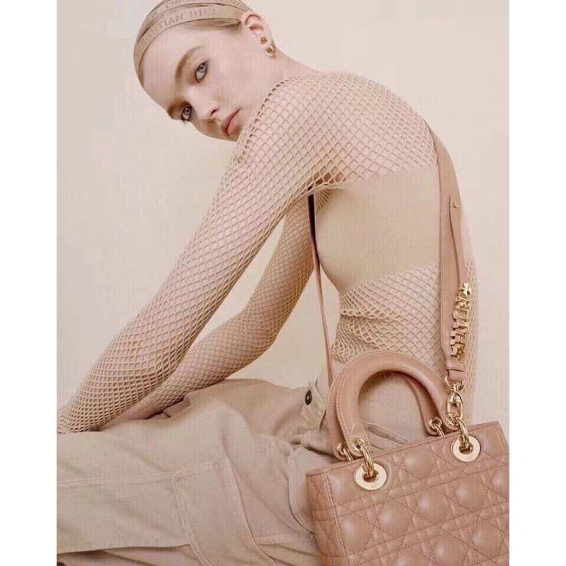 The Lady D Christian Dior My Lady Dior Bag Blush Cannage Lambskin - Image 4