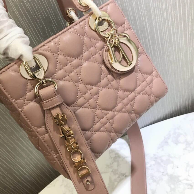 The Lady D Christian Dior My Lady Dior Bag Blush Cannage Lambskin - Image 10
