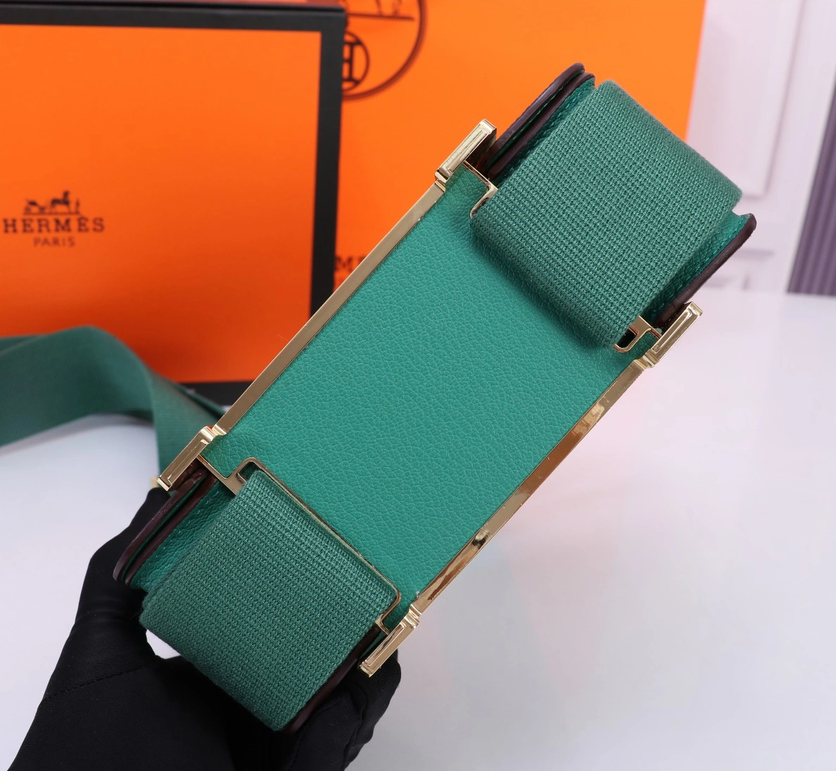 Comfortable 4403 Hermes AAA Quality Messenger Bags For Women - Image 4