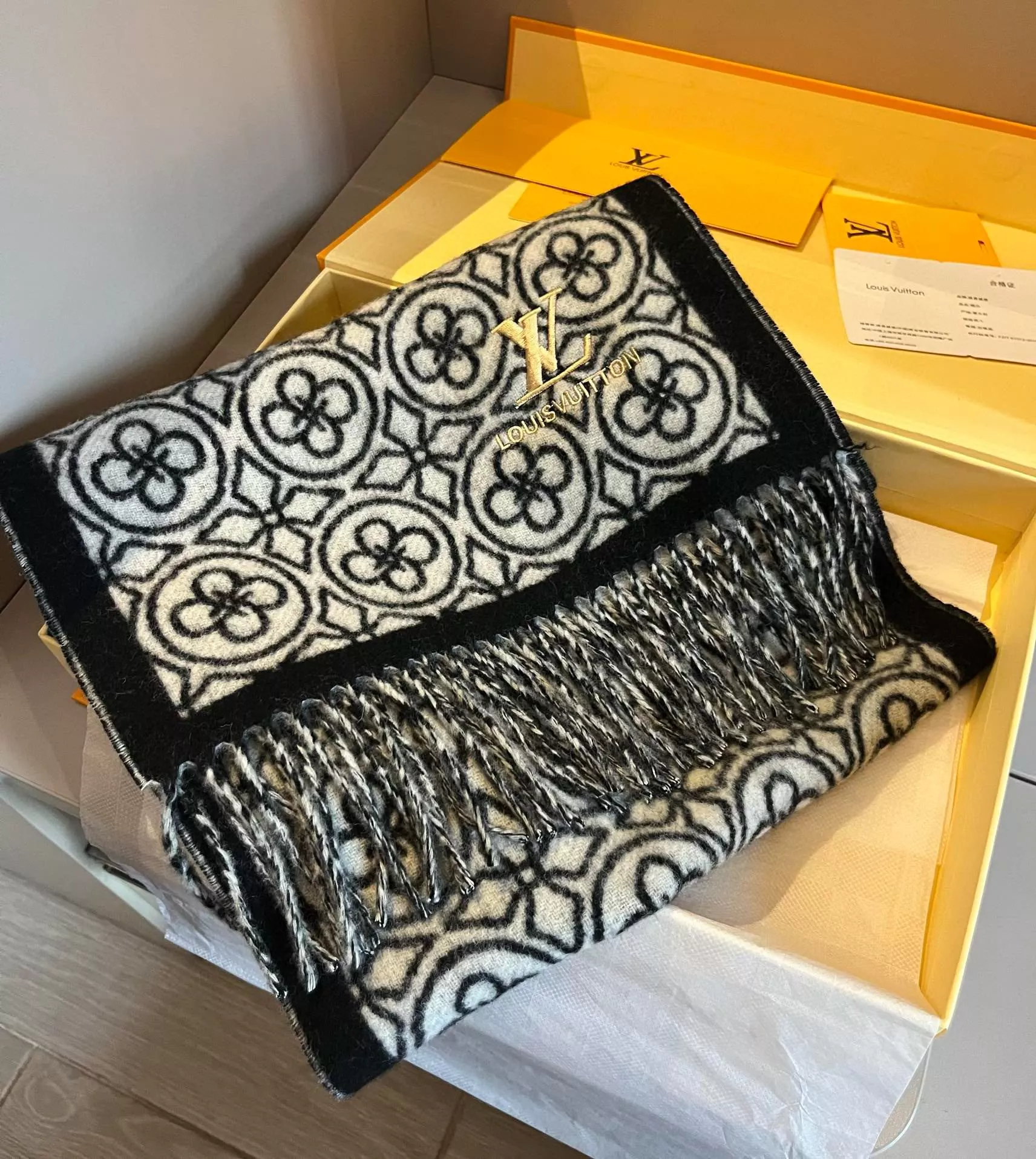 Compact 9747 Louis Vuitton Scarf For Women - Image 4