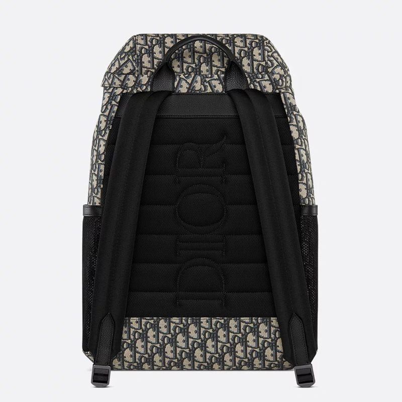 Dior 8 Flap Backpack In Oblique Motif Canvas Blue UrbanStyle 511 - Image 3