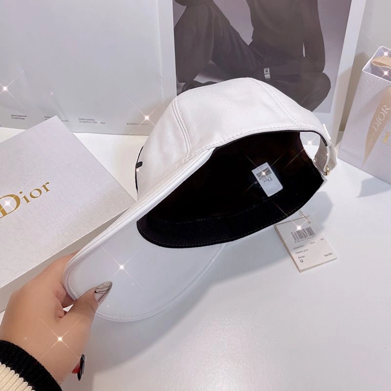 Dior Baseball Cap Shawn Logo Motif Cotton White BestValue 6027 - Image 3