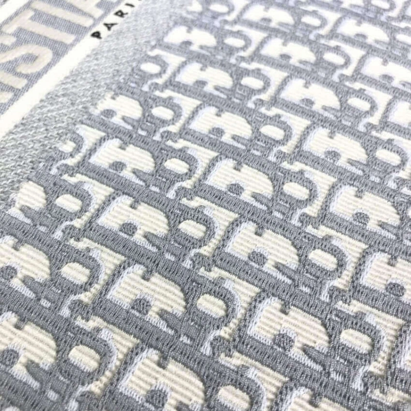 The Dior B Dior Book Tote Grey Oblique Embroidery - Image 8