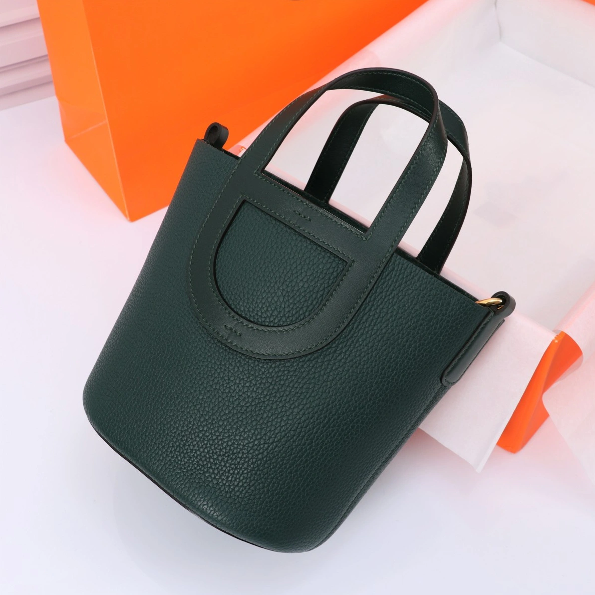 Durable 1243 Hermes AAA Quality Handbags In Gold For Women