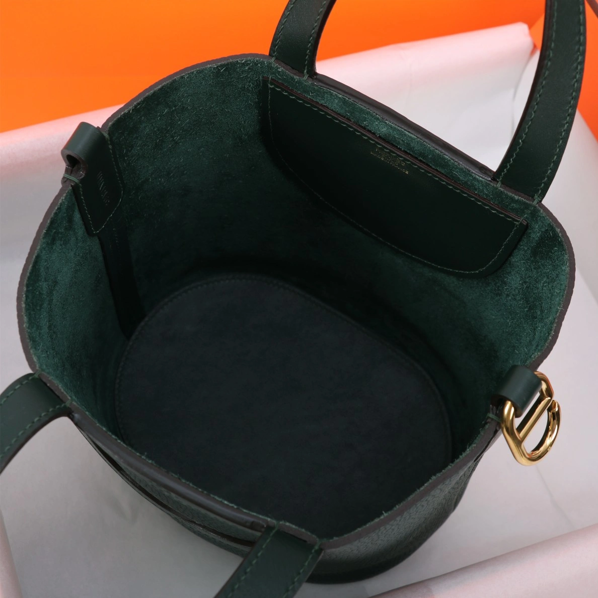 Durable 1243 Hermes AAA Quality Handbags In Gold For Women - Image 6