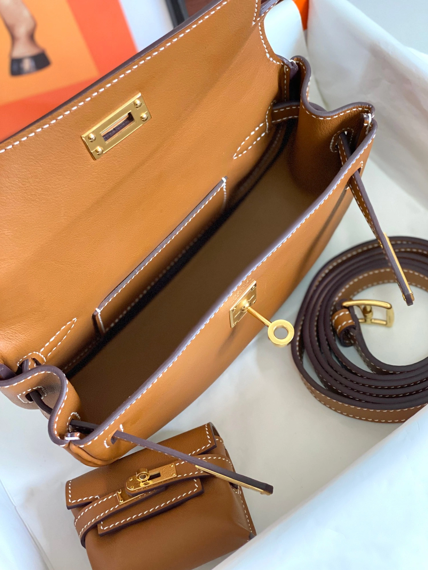 EasyMatch 8461 Hermes AAA Quality Belt Bags For Women - Image 5