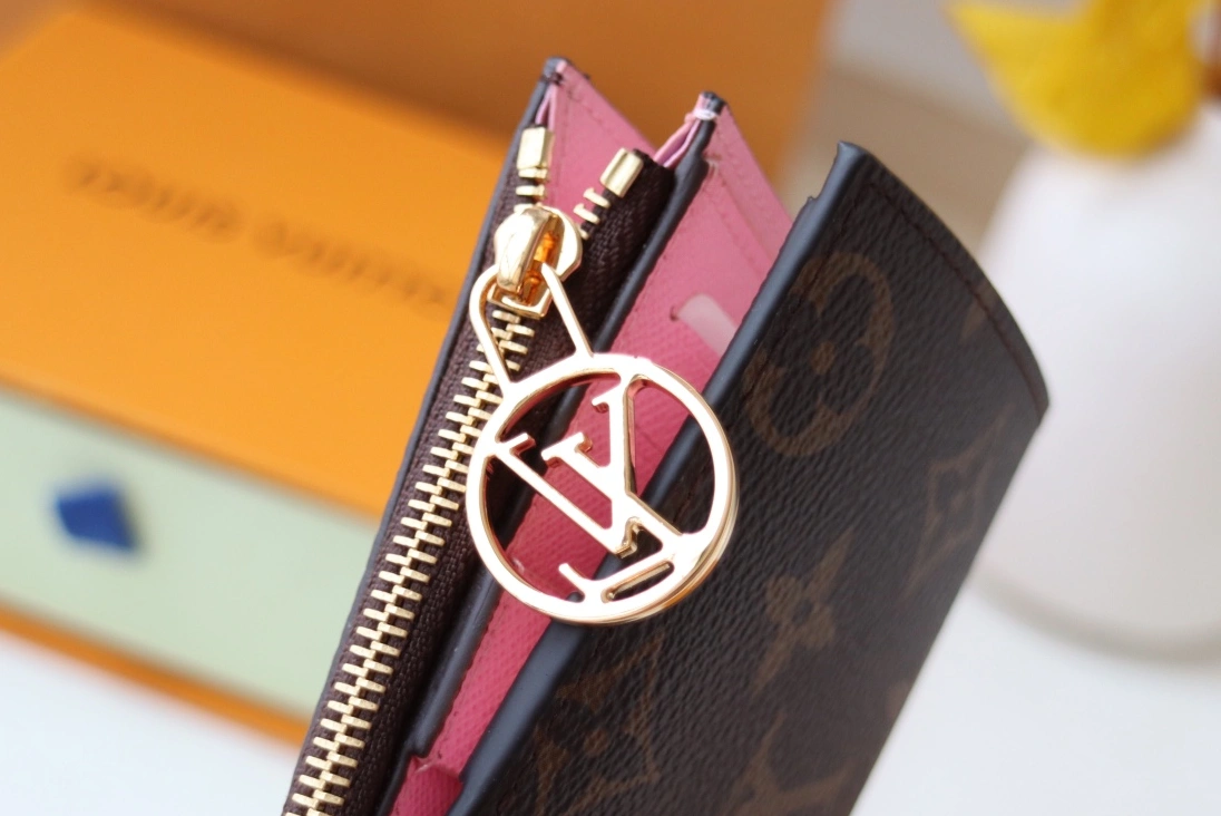 Efficient 5841 Louis Vuitton AAA Quality Card Case In Pink - Image 4