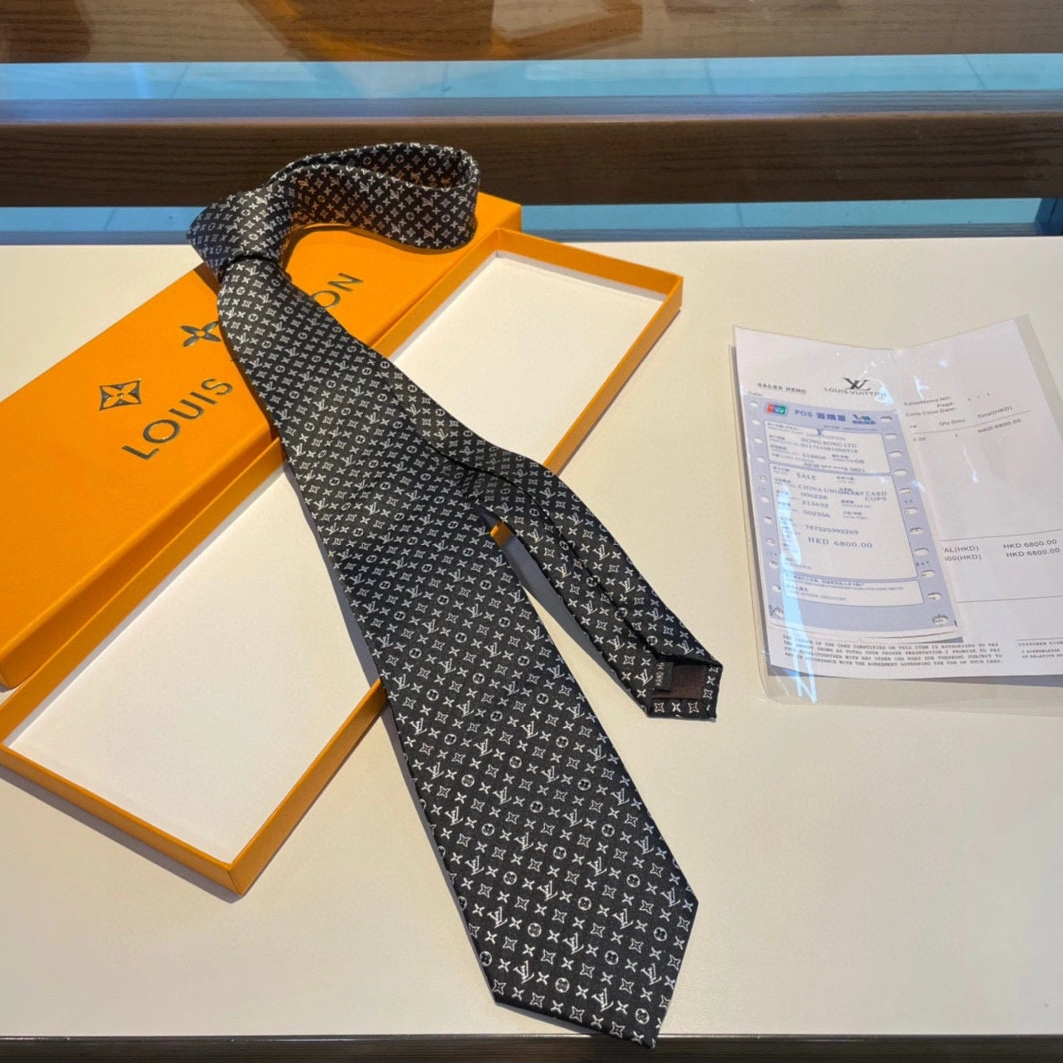 Functional 9939 Louis Vuitton LV Necktie For Men - Image 7