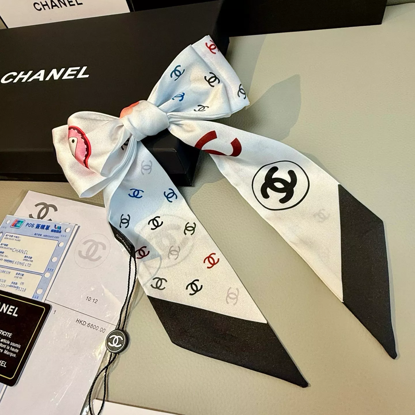 GoodFit 5753 Chanel Silk Scarf - Image 3