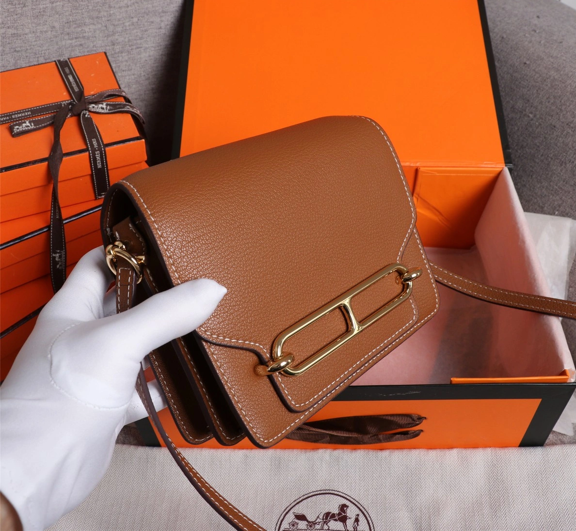 Hermes AAA Quality Messenger Bags For Women Timeless 1888 - Image 4