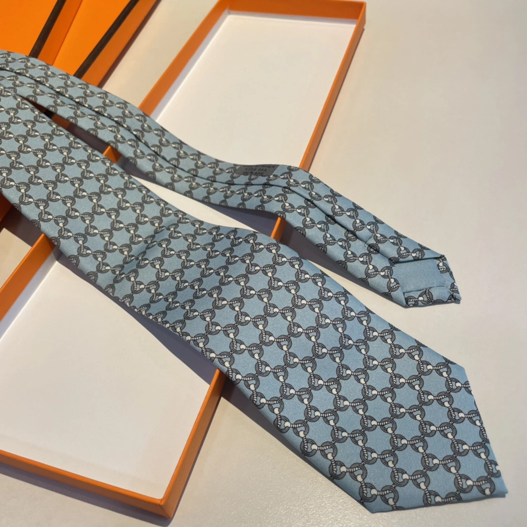 Hermes Necktie For Men Versatile 542 - Image 6