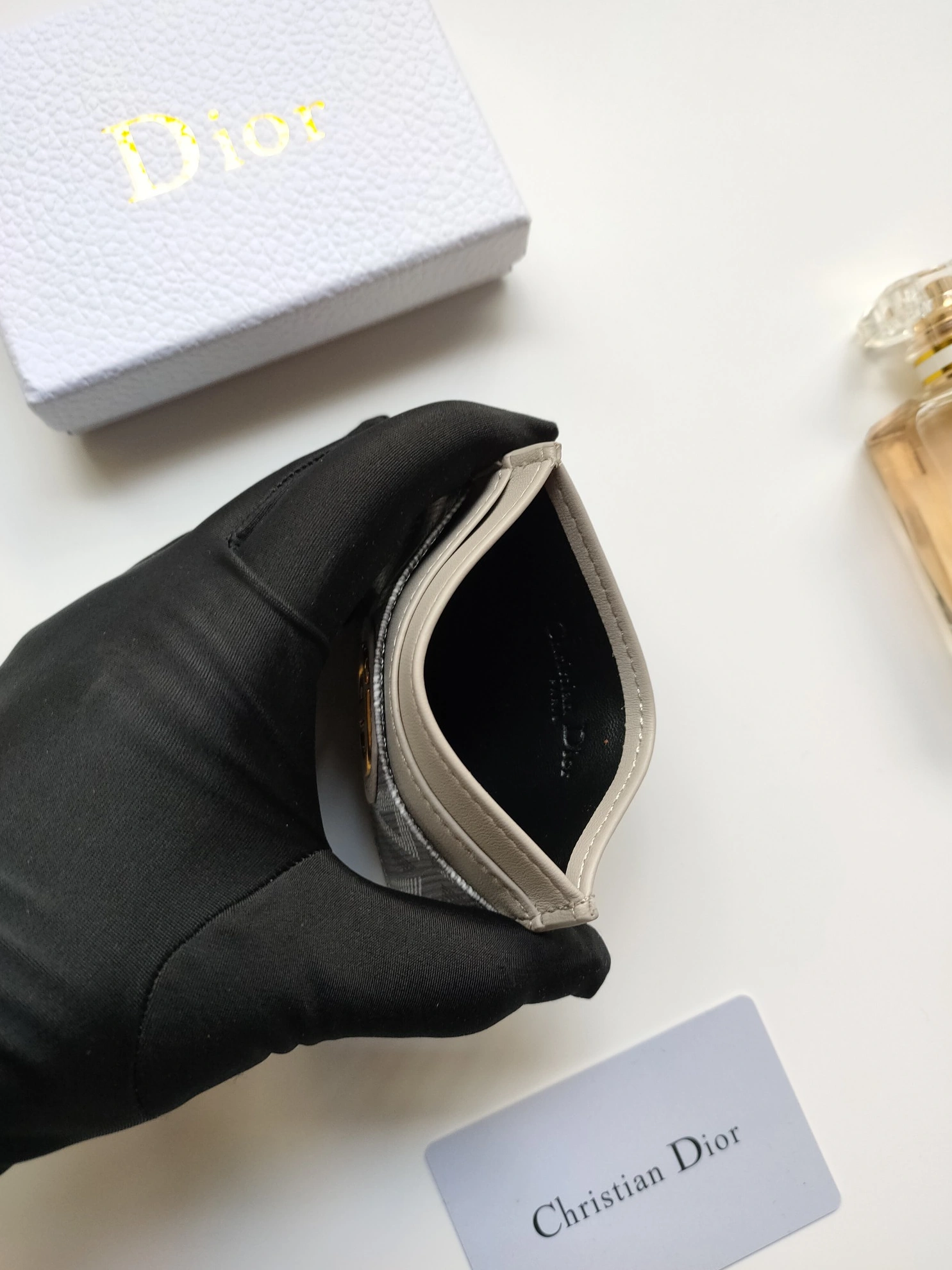 Lightweight 6212 Christian Dior AAA Quality Card Case For Unisex - Image 5