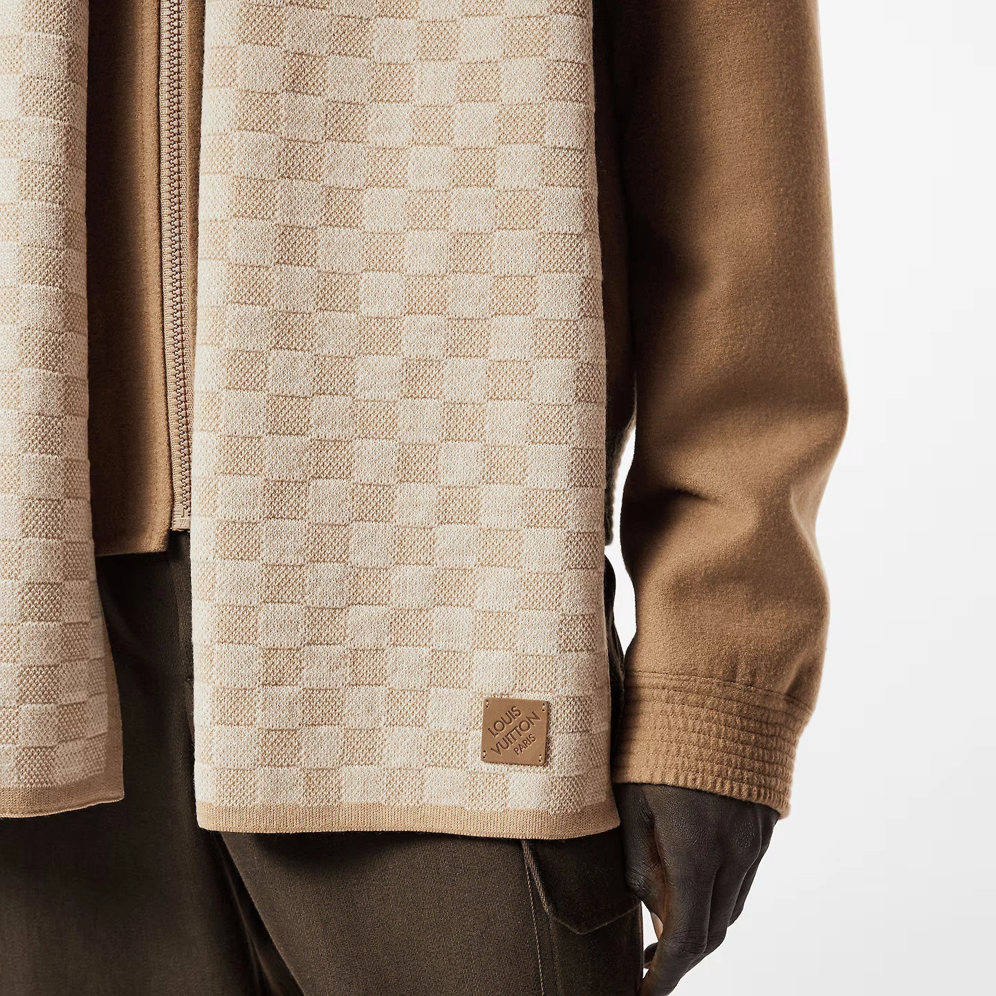 Louis Vuitton Beige M77986 Néo Petit Damier Scarf - Image 4