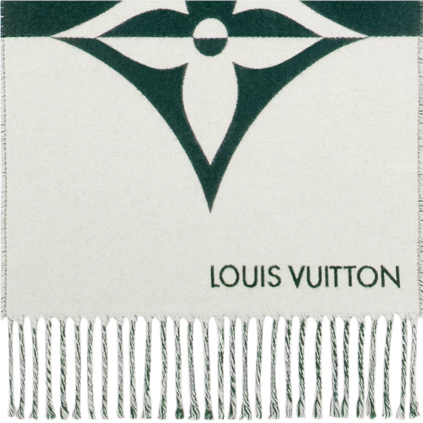 Louis Vuitton Dark Green M79139 Graphic Dual Scarf - Image 3