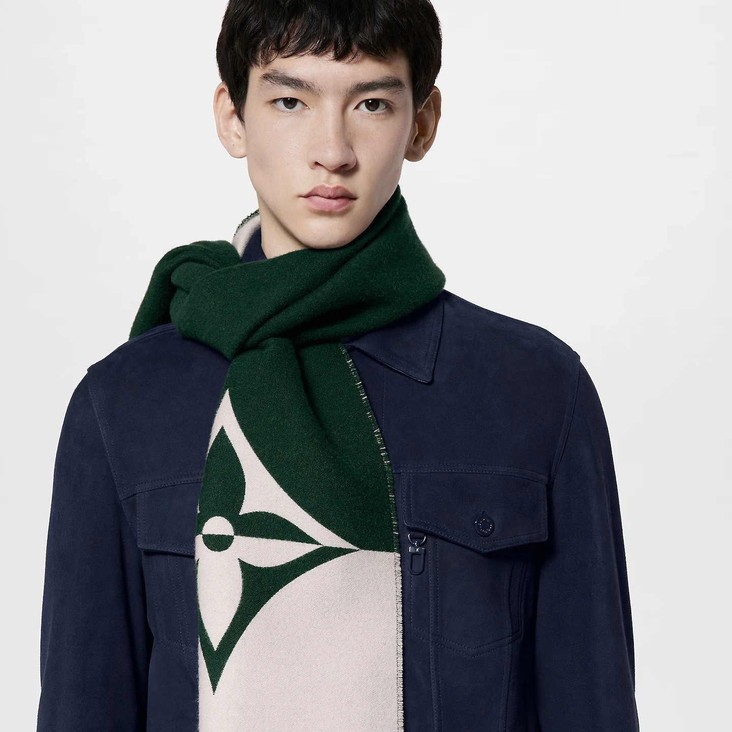 Louis Vuitton Dark Green M79139 Graphic Dual Scarf - Image 4