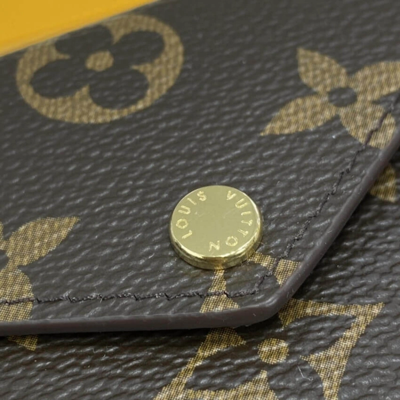 Lzip clos Louis Vuitton Monogram Canvas Card Holder Recto Verso - Image 4