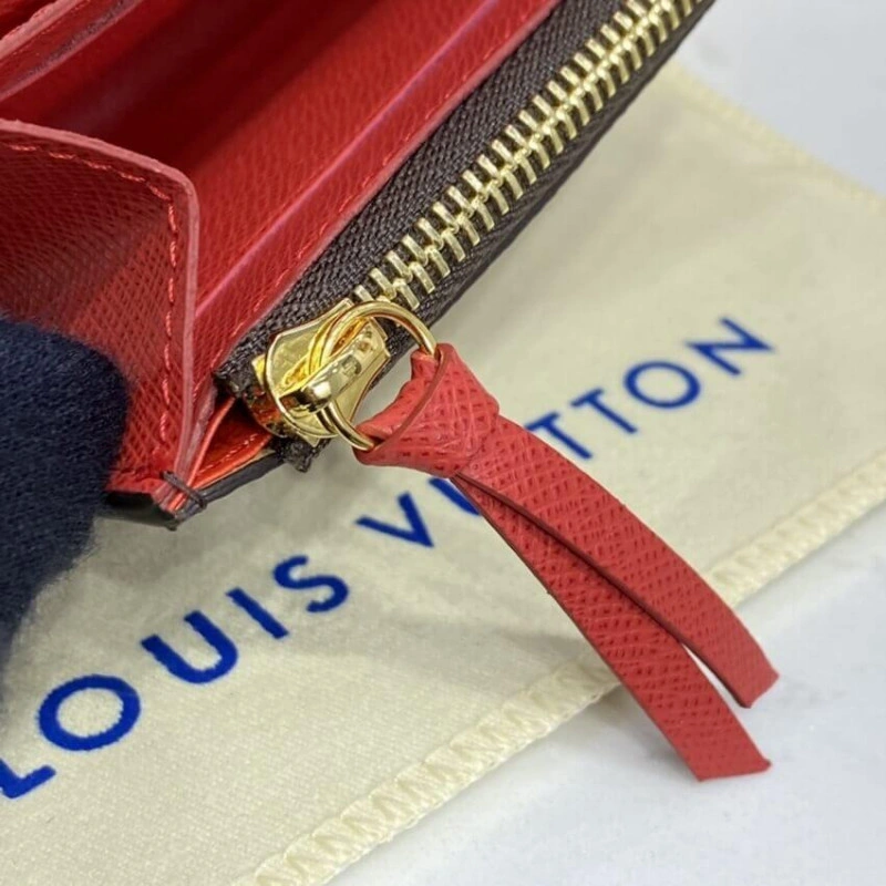 11 x 8 x Louis Vuitton Monogram Canvas Rosalie Coin Purse Red - Image 8