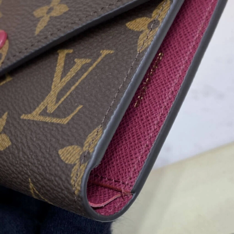 Grained c Louis Vuitton Monogram Canvas Victorine Wallet Fuchsia - Image 5