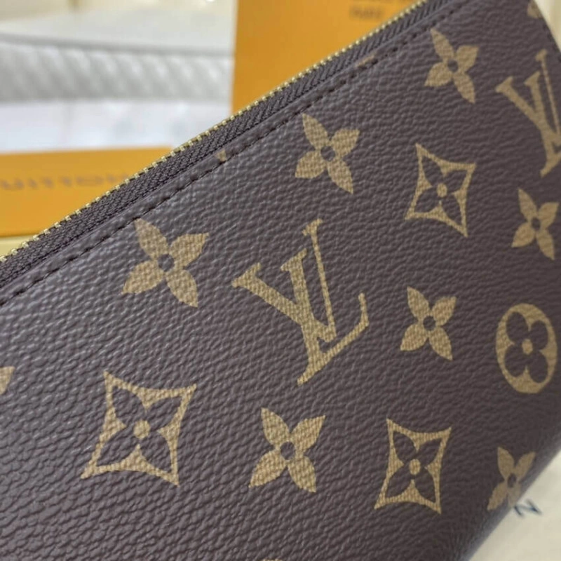 19.5 x 10 Louis Vuitton Monogram Zippy Wallet Pink - Image 5