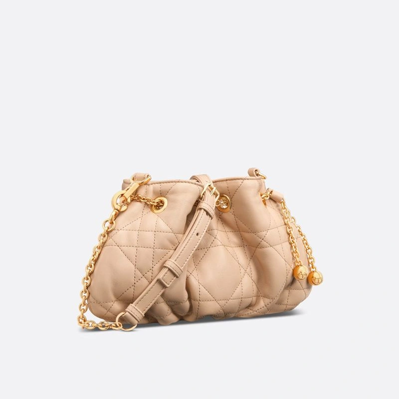 NewStyle 1406 Small Dior Ammi Bag Macrocannage Lambskin Pink - Image 3