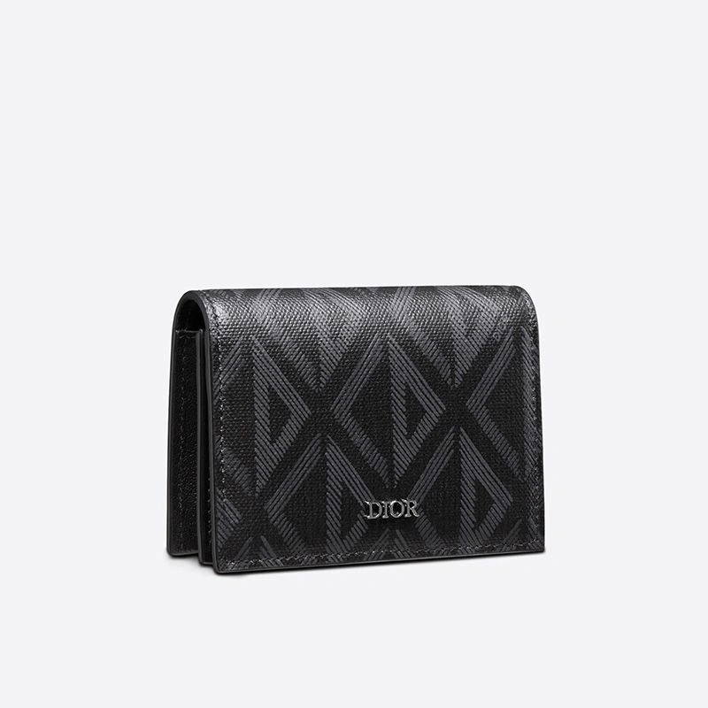 SmartChoice 5602 Dior Business Card Holder CD Diamond Motif Canvas Black - Image 3