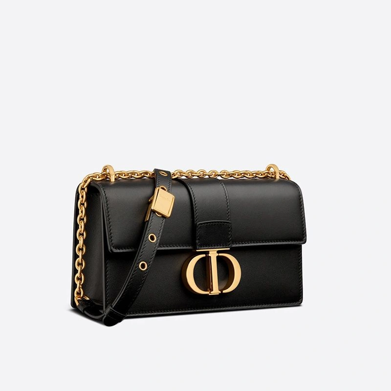 StreetReady 2749 Dior 30 Montaigne East-West Bag With Chain In Calfskin Black - Image 3