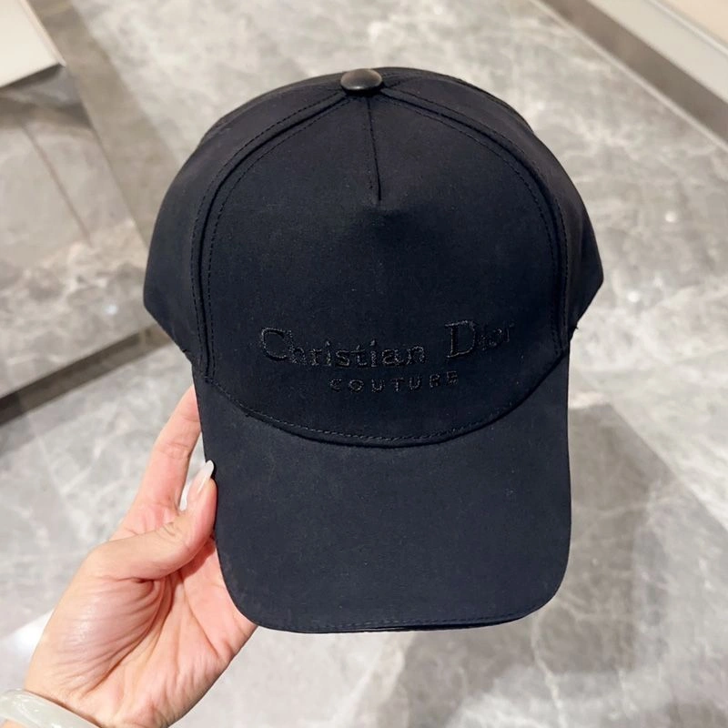 StreetReady 7337 Dior Baseball Cap Christian Dior Couture Motif Cotton Black - Image 3
