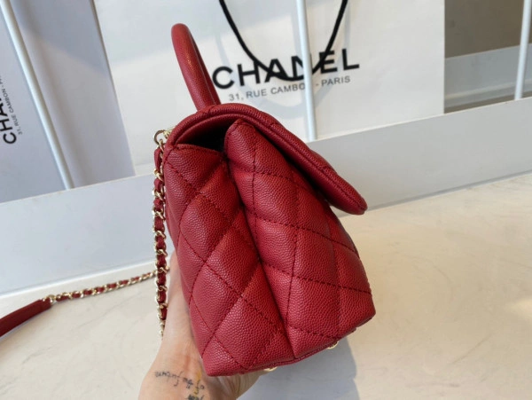 CHANEL FLAP BAG WITH TOP HANDLE WellDesigned 1041 - Image 5