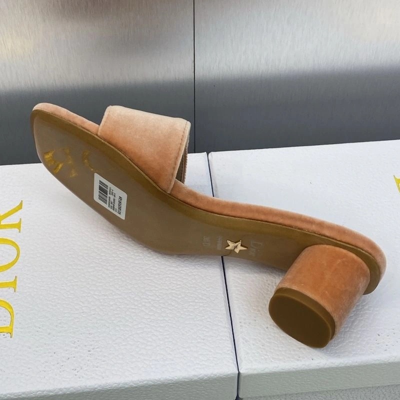 C'est Dior Slides Women Velvet Brown - Image 4