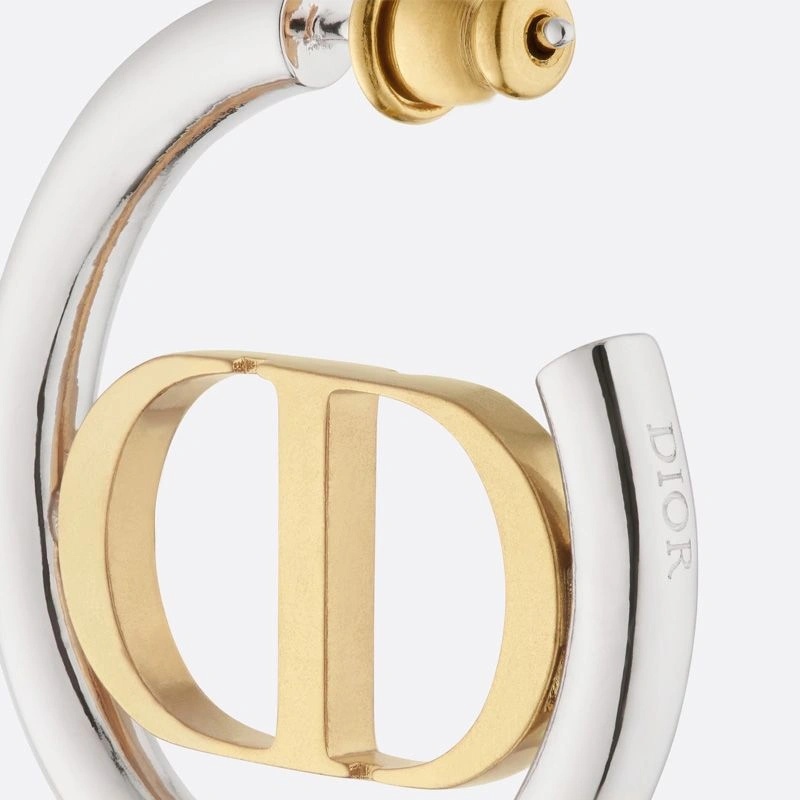 Dior 30 Montaigne Earrings Metal Gold Silver - Image 3