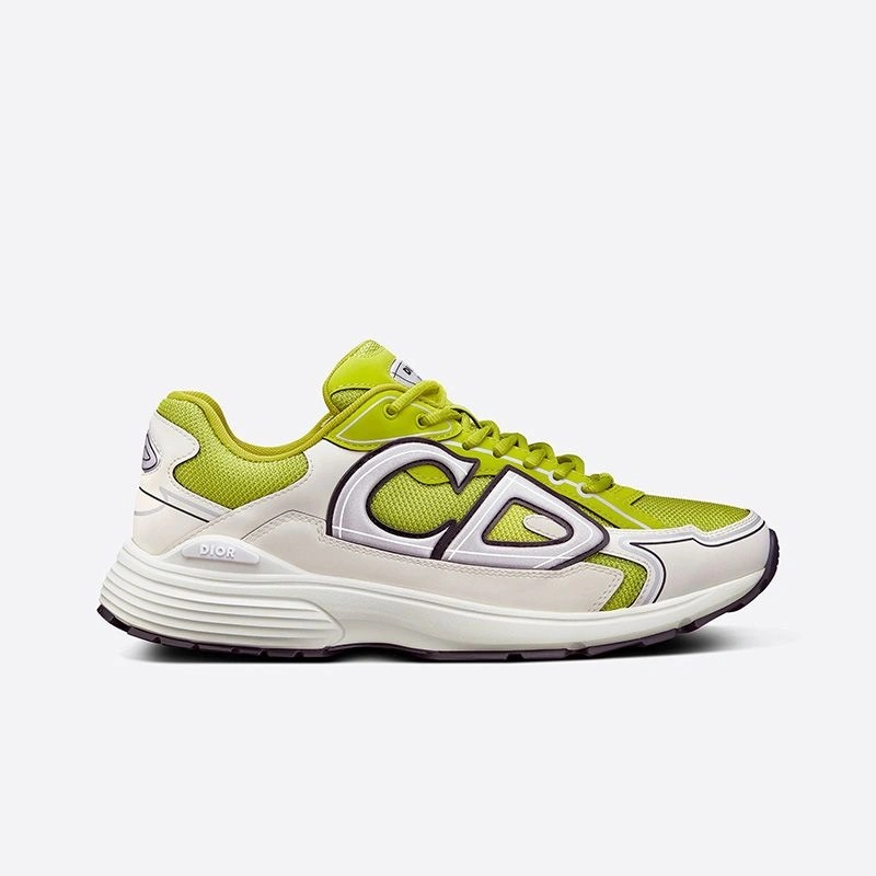Dior B30 Sneakers Unisex Mesh and Technical Fabric Yellow - Image 3