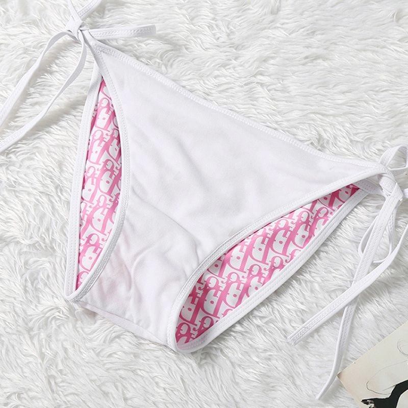 Dior Bikini Women Oblique Motif Lycra Pink - Image 3