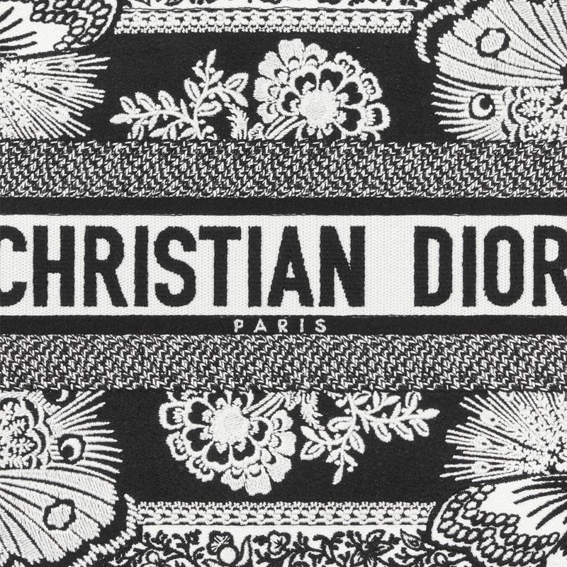 Dior Book Tote Butterfly Bandana Motif Canvas Black - Image 5