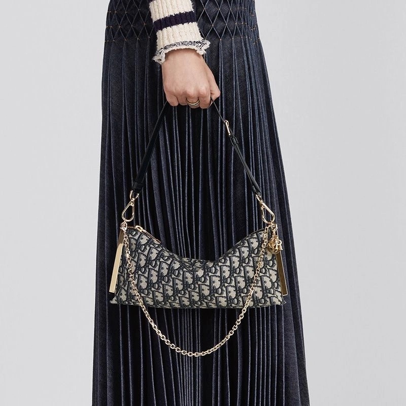 Dior Club Bag Oblique Motif Canvas Blue - Image 5