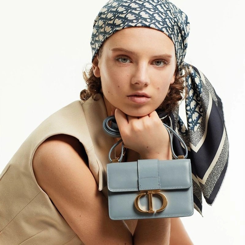 Dior Micro 30 Montaigne Bag Box Calfskin Sky Blue - Image 5