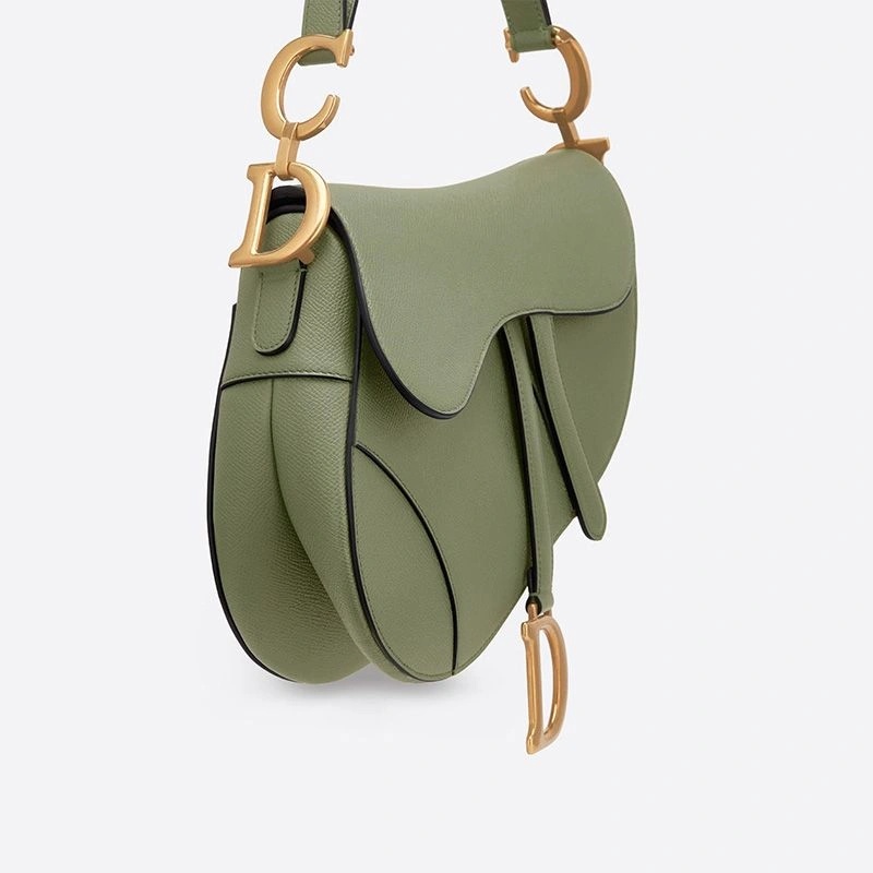 Dior Saddle Bag Grained Calfskin Green - Image 4