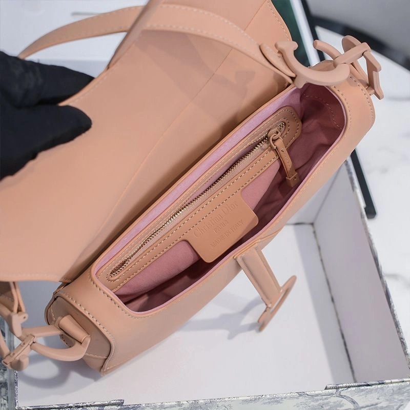 Dior Saddle Bag Ultramatte Calfskin Pink - Image 5