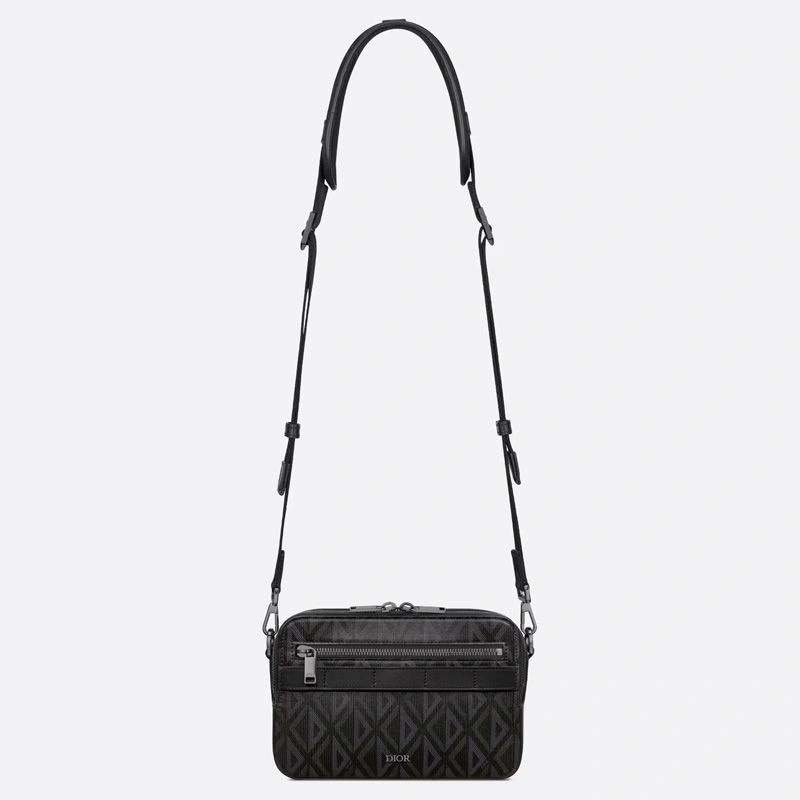 Dior Safari Messenger CD Diamond Motif Canvas Black - Image 5