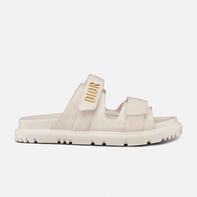 DiorAct Slides Women Calfskin White - Image 3