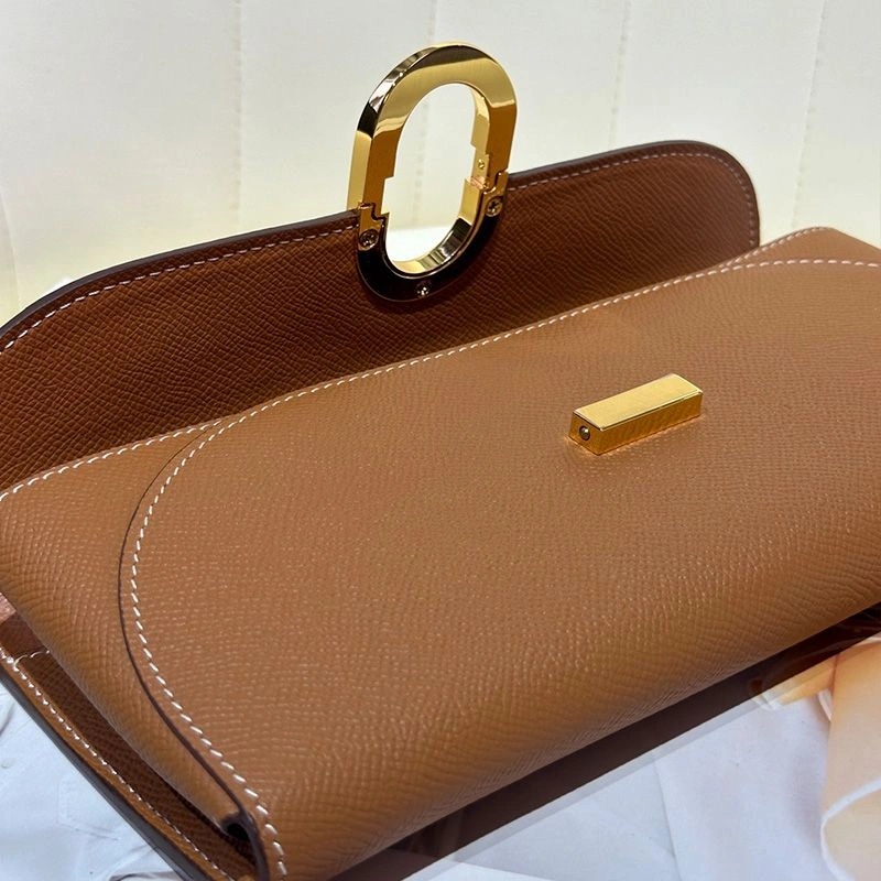Hermes Chaine d'Ancre To Go Wallet Epsom Leather Gold Hardware In Brown - Image 3