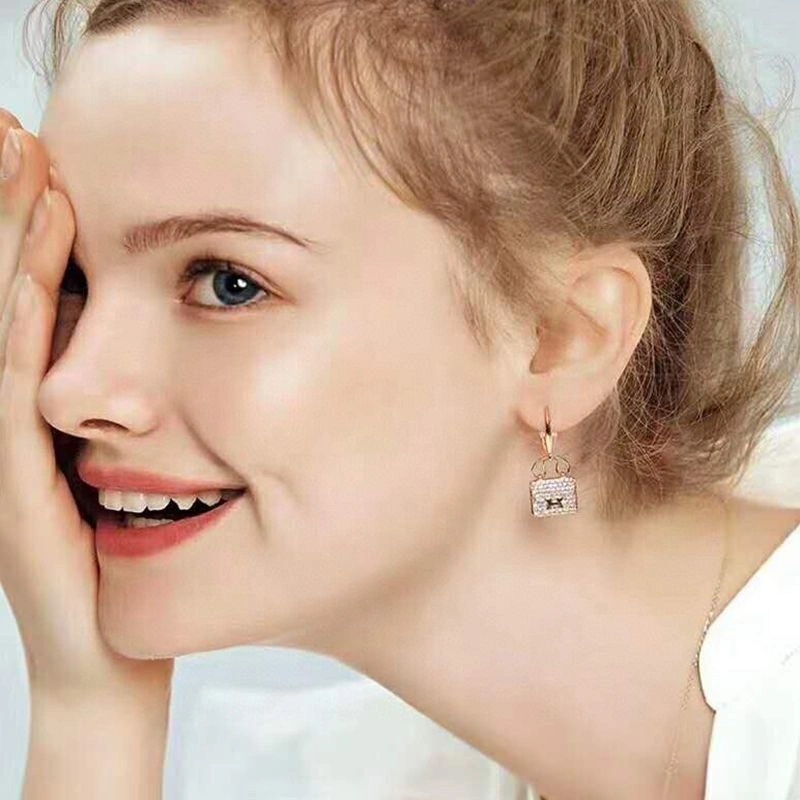 Hermes Constance Amulette Earrings With Crystal Gold - Image 3