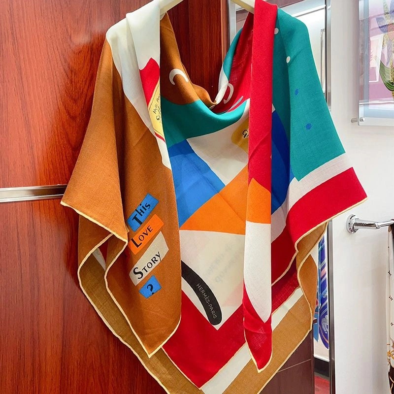 Hermes Is This A Love Story Shawl 140 In White - Image 3