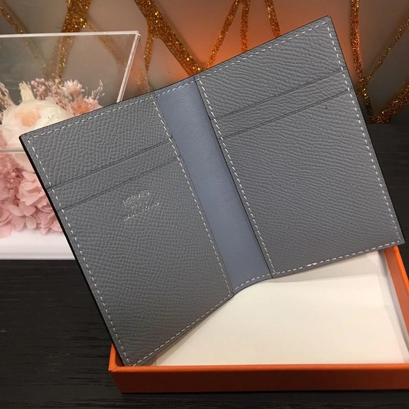 Hermes MC? Euclide Card Holder Epsom Calfskin In Sky Blue - Image 3