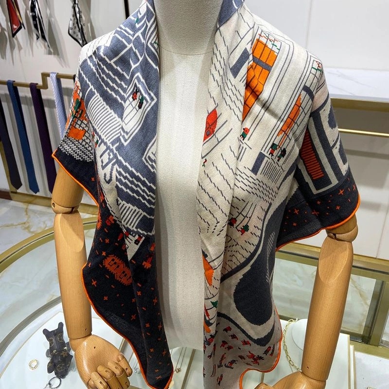 Hermes Parcours Sans Faute Scarf 100 In Blue - Image 5