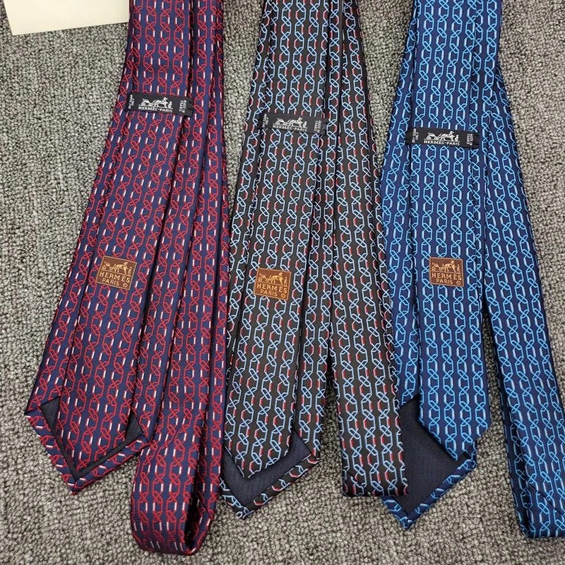 Hermes Tie 7 H Aaaaargh Tie In Blue - Image 3