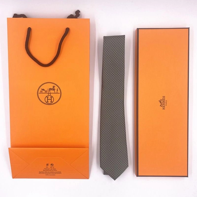 Hermes Tie 7 Mega Chariot Tie In Green - Image 3